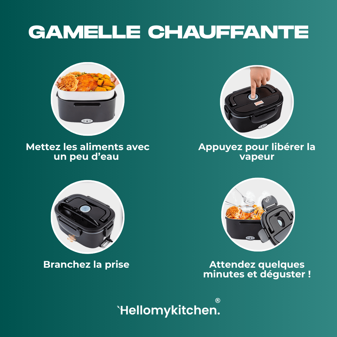 Gamelle Chauffante Portable - HelloMyKitchen®